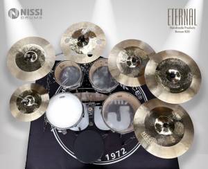 Cymbal Nissi ETERNAL Sets 7 Hi-hat 14", Crash 16", Ozone 16", Crash 18", China 18", Ride 20". Bronze B20, handmade