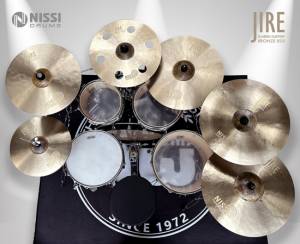 Cymbal Nissi JIRE Sets 7 Hi-hat 14", Crash 16", Ozone 16", Crash 18", China 18", Ride 20". Bronze B20, handmade