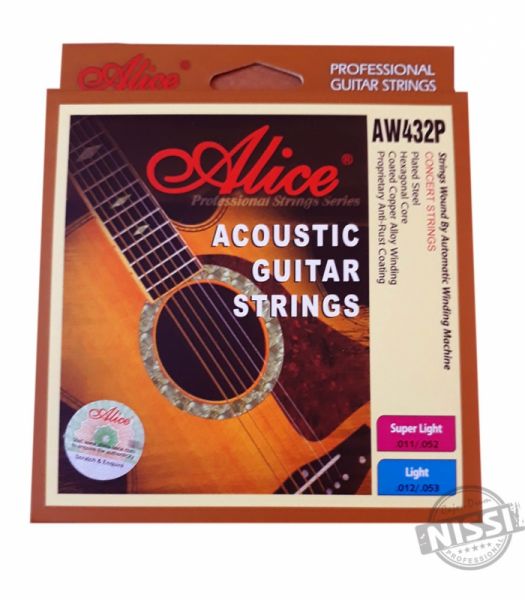 Dây Guitar Acoustic Alice AW432P