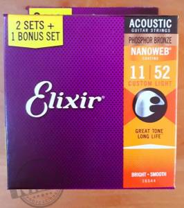 3 bộ dây Guitar Acoustic Elixir 16544